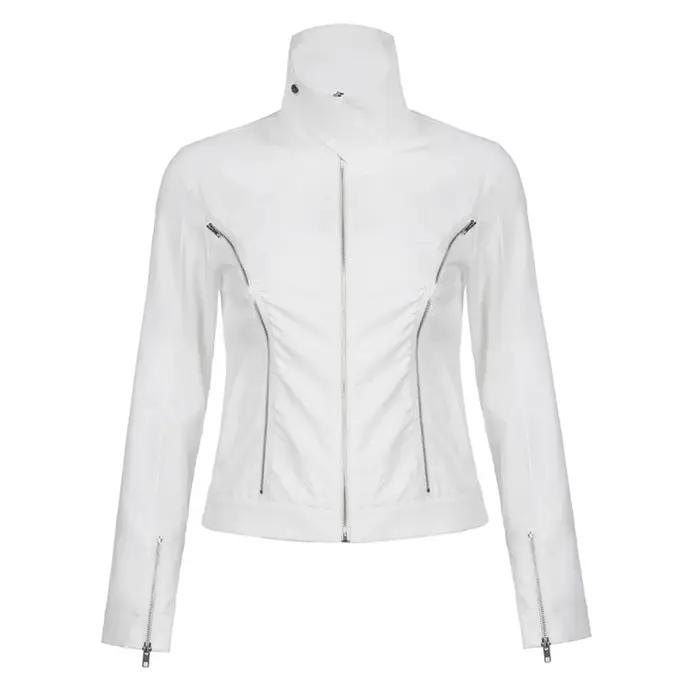 Puloru – vestes de Style Punk pour femmes, automne, manches longues, col montant, fermeture à glissi