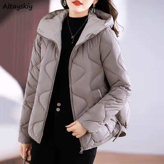 Parkas à capuche pour femmes, Streetwear chaud, Vêtements d'extérieur décontractés pour femmes, Mode