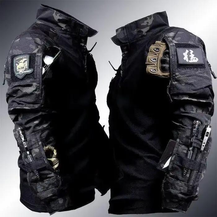 Ensemble de veste camouflage tactique, équipement militaire élégant et durable et résistant aux inte