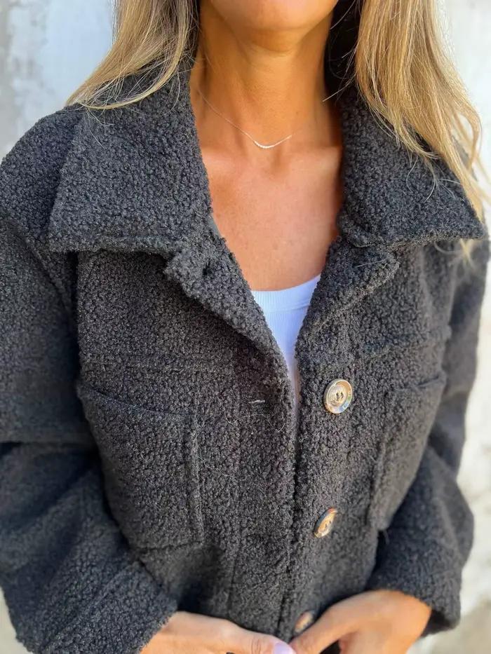 Manteau décontracté pour femme 2026, nouvelle collection automne/hiver, en polaire, double poche, co