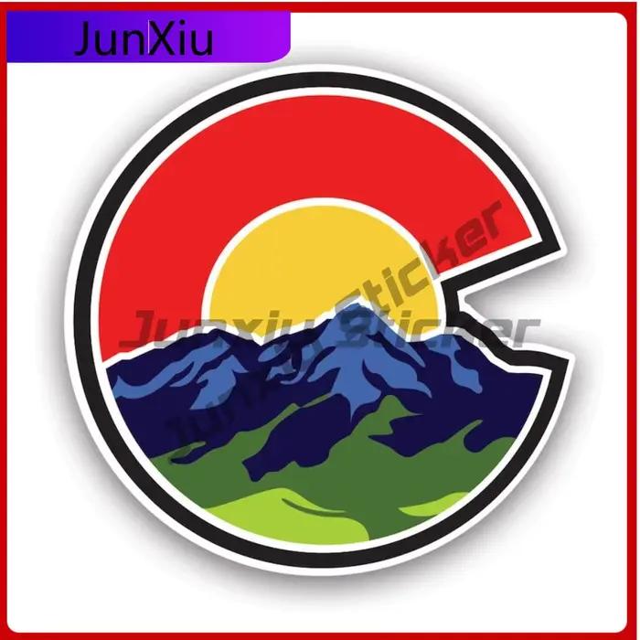 Autocollant en forme de logo Nature Colorado C, autocollants protégés contre les UV, Co Denver Bould