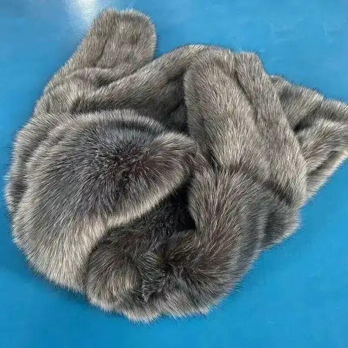 DEAT-Manteau en fausse fourrure à capuche pour femme, manches longues, fermeture éclair, épais, vête