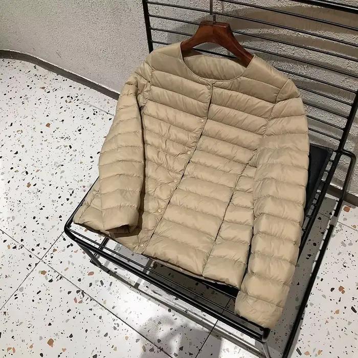 Manteau léger en duvet de canard ultra léger pour femme, parka coupe-vent femme, tissu mat, nouveaut