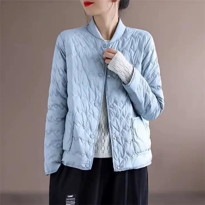 Parka en coton fin et léger pour femme, manteau de baseball pour femme, version coréenne, veste en d