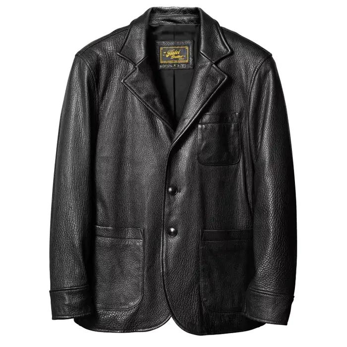 Veste d'automne en cuir noir pour hommes, Style intelligent et décontracté, grande taille 4XL, mante