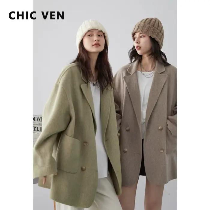Manteaux en Laine Chic pour Femmes – Nouveauté Printemps-Automne 2026 – Vestes Amples et Chaudes Sty