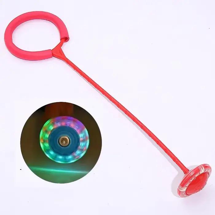 Un pied clignotant sauter balle sauter cordes enfants brillant rebondissant balles sport balançoire 