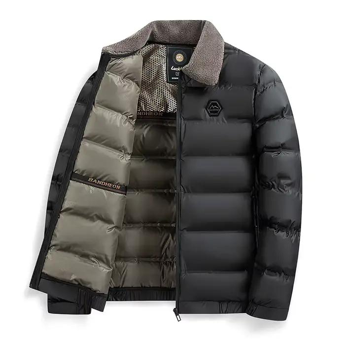 Nouveauté 2026 : Parkas d'hiver pour hommes, vestes décontractées épaisses et chaudes, coupe ajustée