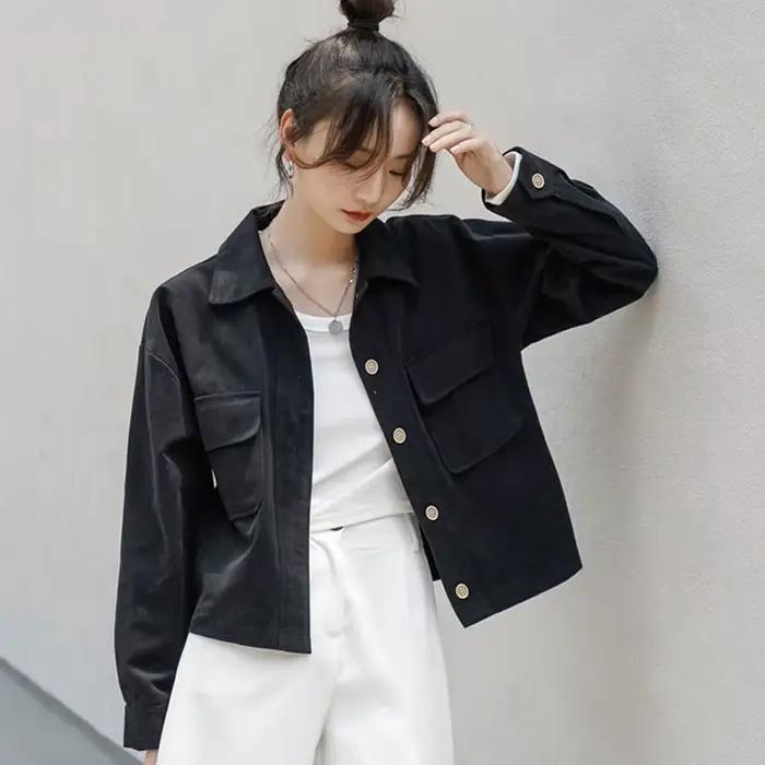 Veste de travail à manches longues pour femmes, robe courte de printemps, nouveau Design coréen, Nic