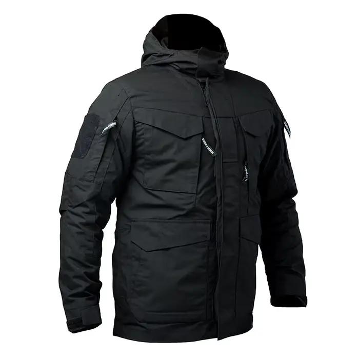 Veste tactique de camouflage de combat M65 pour homme. Rétro, coupe-vent et à capuche