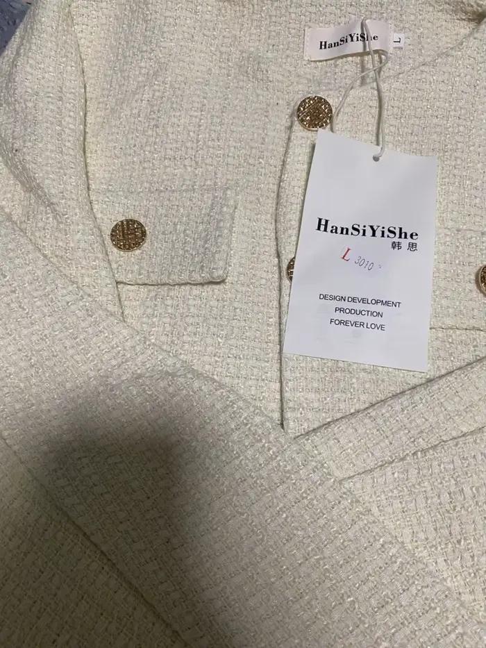 SMTHMA coréen Chic femme Tweed basique veste manteau femmes vêtements piste Style laine vêtements d'