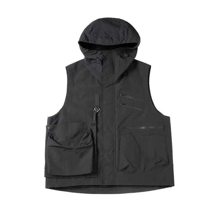 Veste à Capuche avec Plusieurs Poches pour Homme, Streetwear Hip Hop, 2025