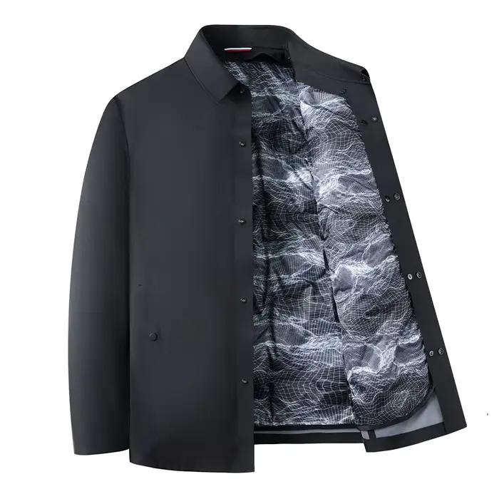 Vestes en duvet d'oie de haute qualité pour hommes, automne-hiver, décontractées, légères, courtes, 