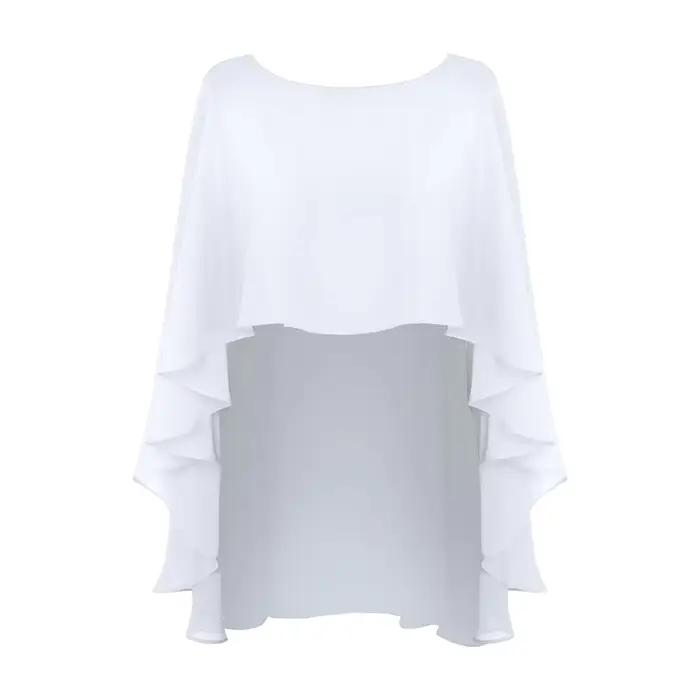 Capes douces pour femmes, veste de mariage en mousseline de soie, boléro de mariée, châle et envelop
