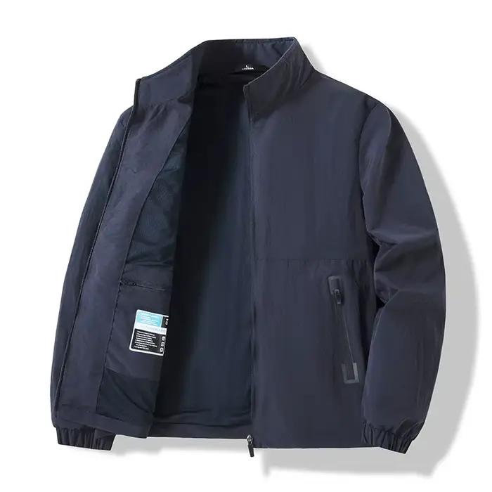 Nouvelle veste pour homme printemps-automne coupe ample col montant sportswear décontracté extérieur
