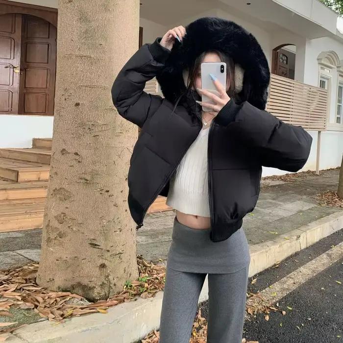 Veste courte en coton pour femmes, nouveau Style d'hiver 2025, manteau en coton épais collant à la t