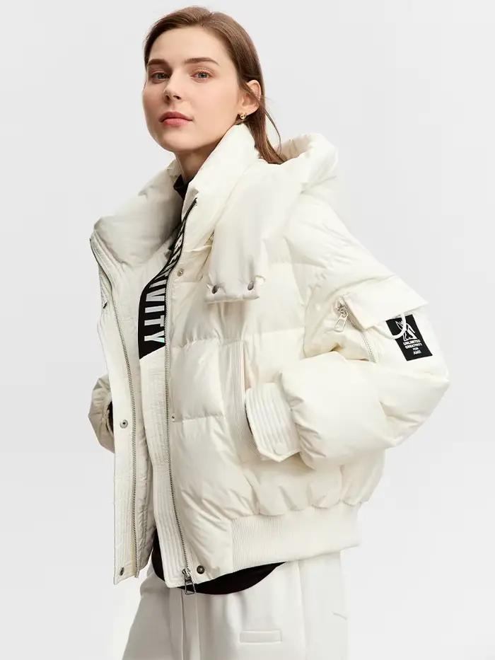 AMII-Doudoune minimaliste pour femme, nouveau haut chaud optique, manteau matelassé perfecCap, femme