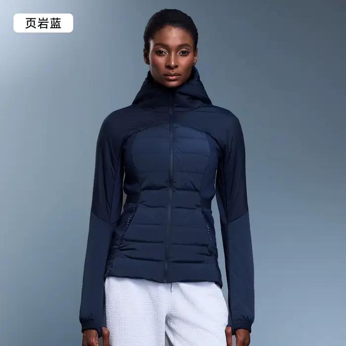 Veste d'hiver légère pour femme, en duvet de canard blanc, à capuche, coupe ajustée, style sportif, 