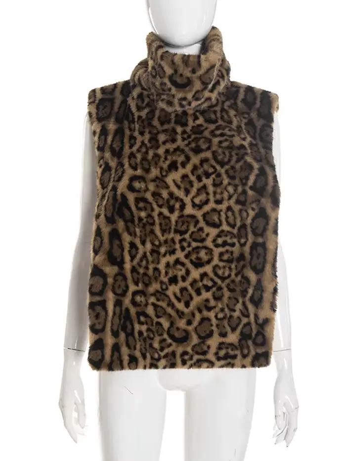 Veste bombardier léopard à manches longues pour femme, manteaux courts, col rond, manches évasées, m