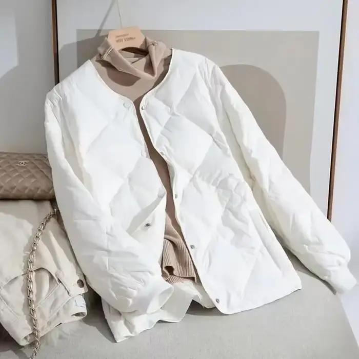 Veste matelassurera en coton léger pour femme, parkas chaudes, manteau d'automne et d'hiver, vêtemen