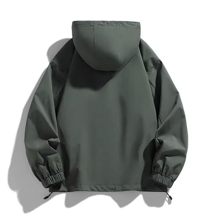 Hommes veste à capuche coupe-vent Trench manteaux surdimensionné 6XL 7XL 8XL grande taille imperméab
