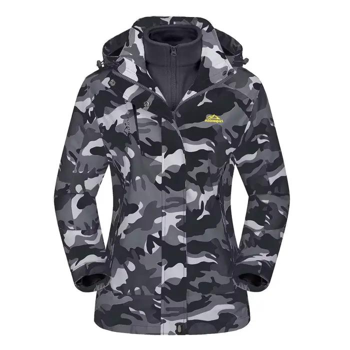 TACVASEN 3 en 1 neige montagne veste femmes manteaux d'hiver imperméable coupe-vent polaire doublé S