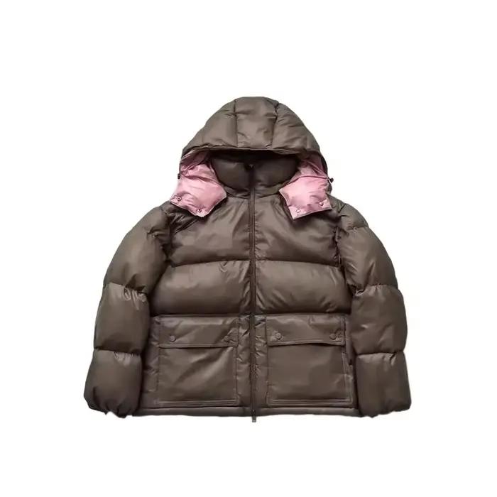 Doudoune légère et chaude pour femme, veste à capuche, surdimensionnée, décontractée, Chic, manteau 