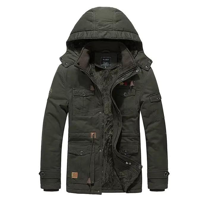 Parkas veste hommes hiver coupe-vent manteaux haute qualité mode épaissir vêtements d'extérieur homm