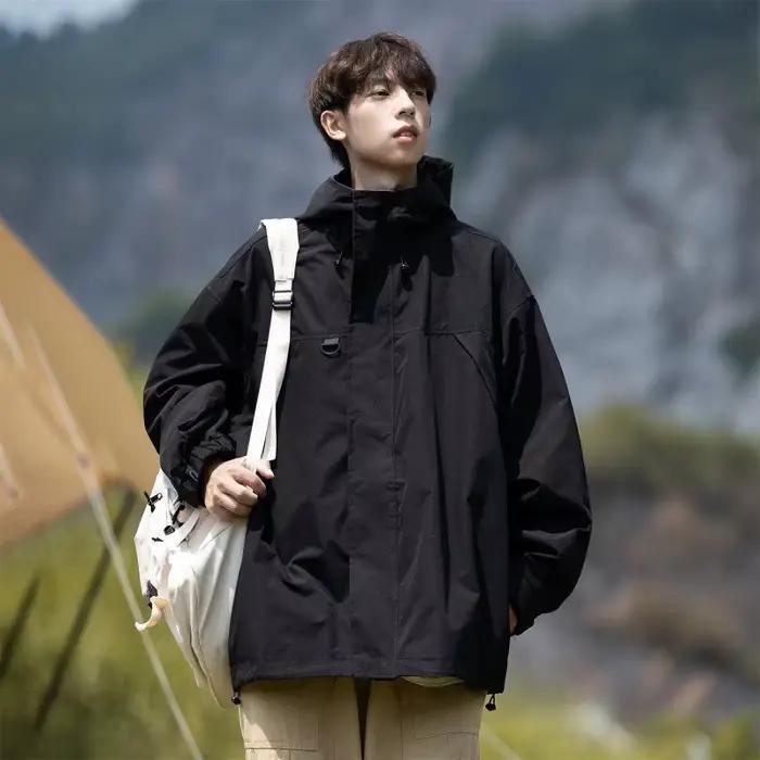 Nouvelle veste de randonnée pour homme, style workwear, beige, automne 2026, veste tendance et cool 
