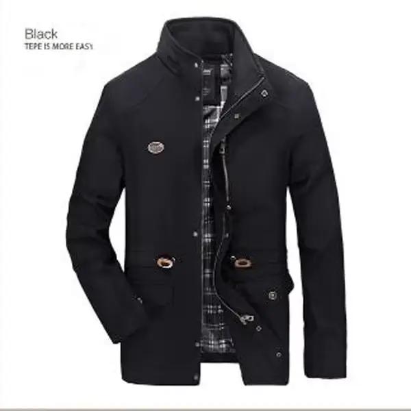 Nouveau Trench-coat Homme Automne Hiver 2026 – Veste Longue Lavée Grande Taille – Trench-coat Homme 