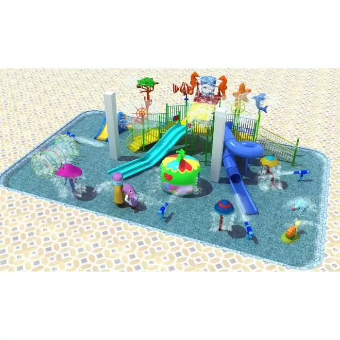 Installations d'attractions de parc aquatique non gonflées à prix d'usine. Glissières personnalisabl
