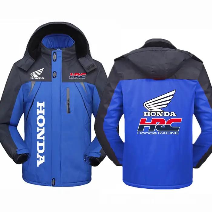 2025 manteau polyvalent à la mode automne et hiver épaissir coupe-vent sweats à capuche homme Honda 