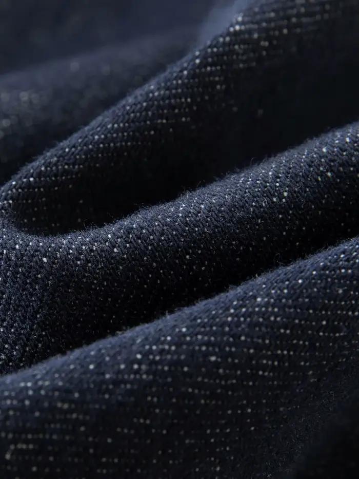 DUSHU doux et Cool à la main col au crochet veste en jean 2025 automne veste courte décontractée 25D