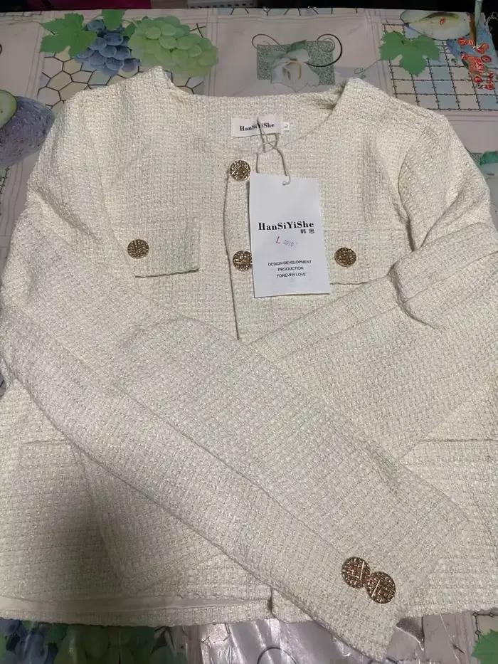 SMTHMA coréen Chic femme Tweed basique veste manteau femmes vêtements piste Style laine vêtements d'