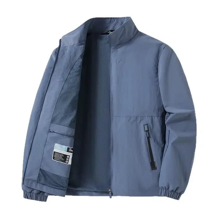 Nouvelle veste pour homme printemps-automne coupe ample col montant sportswear décontracté extérieur