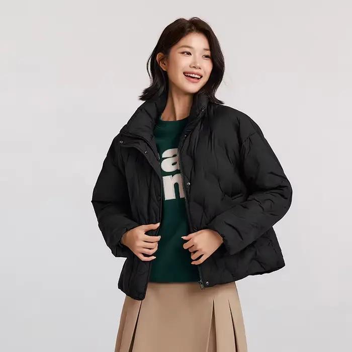 SEMIR-Doudoune Fine Pied-de-Poule pour Femme, Imperméable, Coupe-Vent, Col Montant, Nouvelle Collect