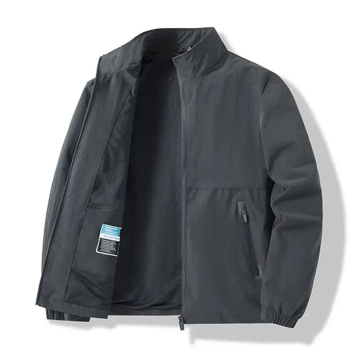 Nouvelle veste pour homme printemps-automne coupe ample col montant sportswear décontracté extérieur