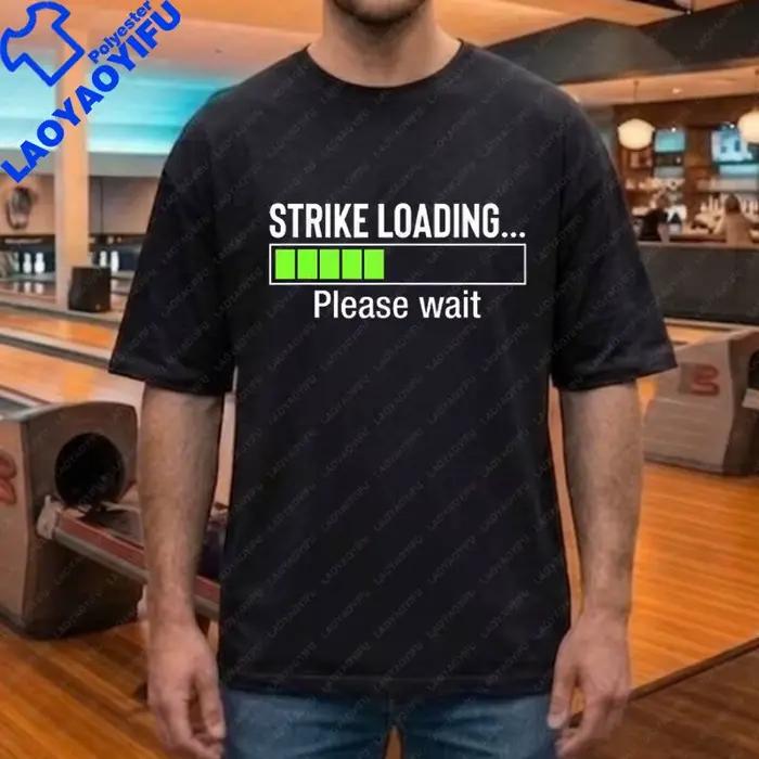 T-shirt graphique amusant pour homme, motif joueur de bowling, en modal, manches courtes, col rond, 