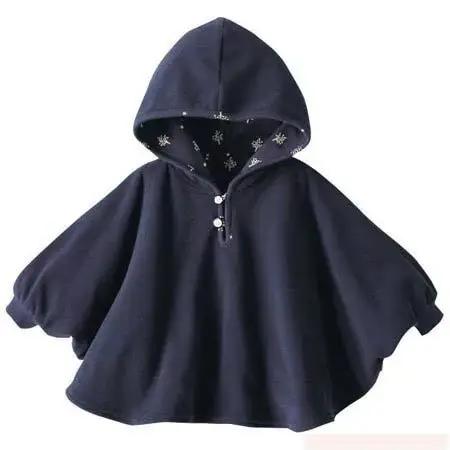 Poncho réversible pour nouveau-né, vêtements d'hiver pour bébé garçon, manteau pour bébé, robe à cap