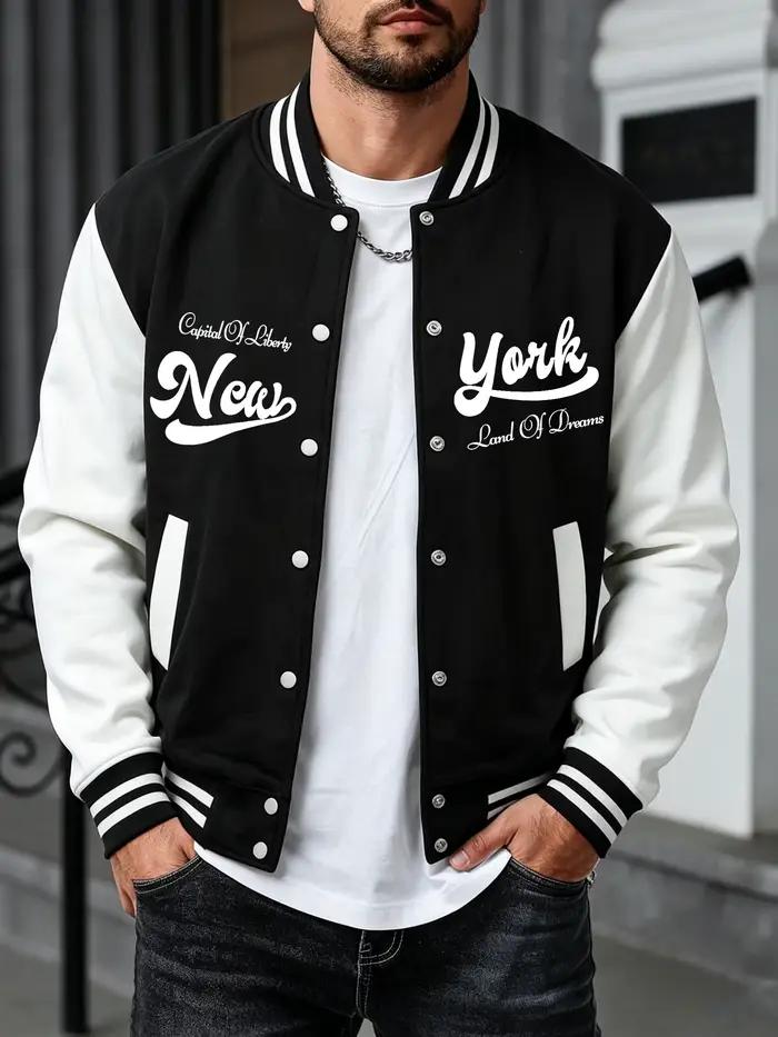 Veste d'automne et d'hiver pour hommes, imprimé Land Of Dreams, New York, mode confortable, streetwe