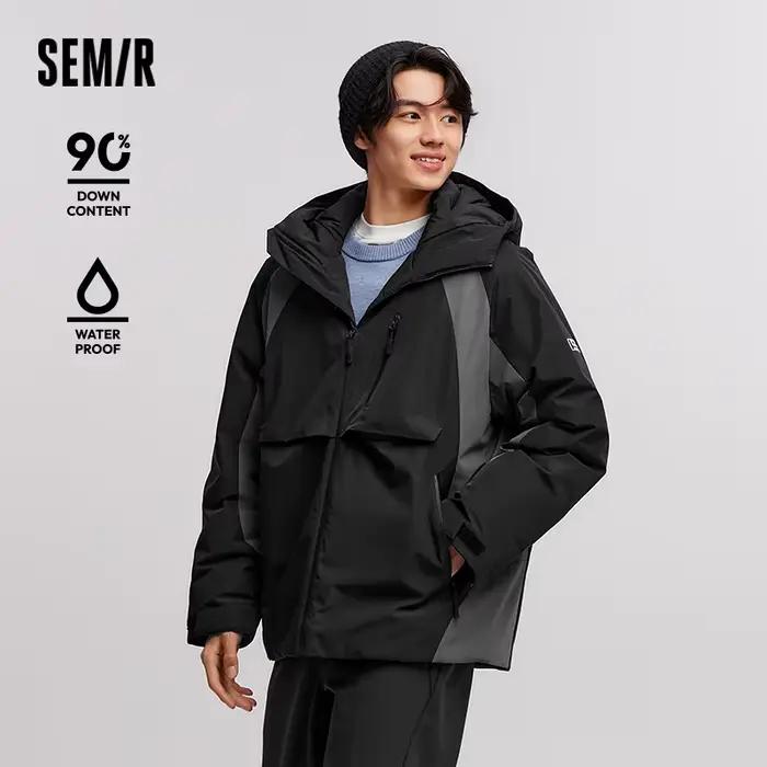 Doudoune à Capuche Imperméable pour Homme