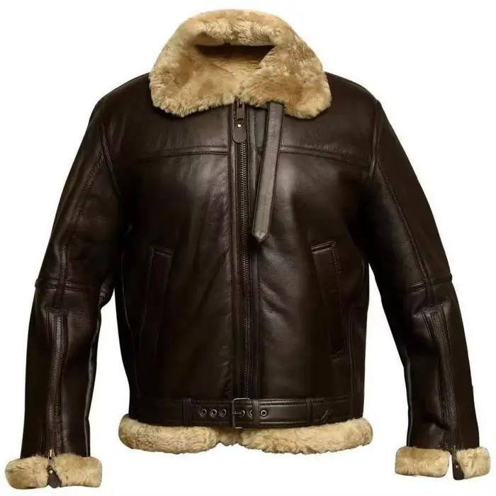 Hommes veste en cuir surdimensionné chaud hiver confort haute qualité