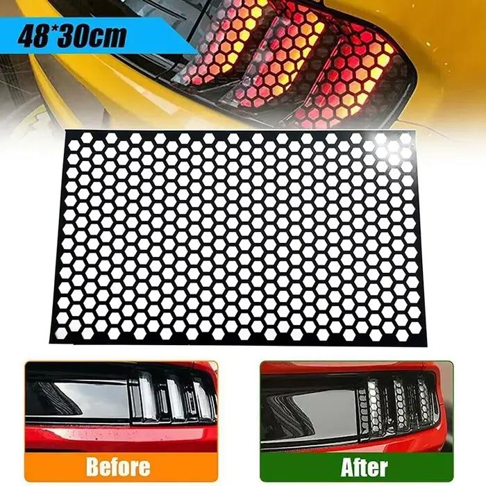 Autocollants en nid d'abeille pour feux arrière de voiture, autocollants décoratifs pratiques pour tous les modèles de voitures, accessoires de voiture