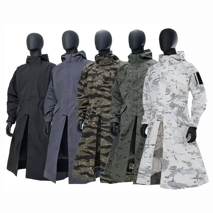 Hommes à capuche longue robe manteau veste Cosplay chasse en plein air tactique