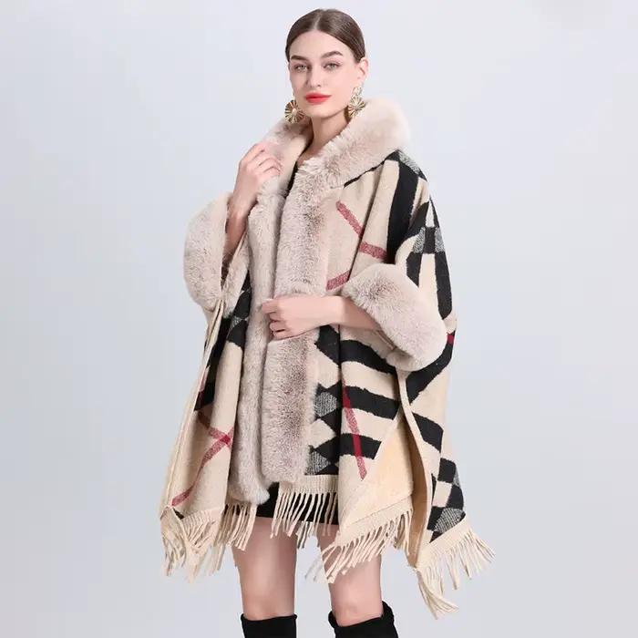 Veste châle en laine pour femmes