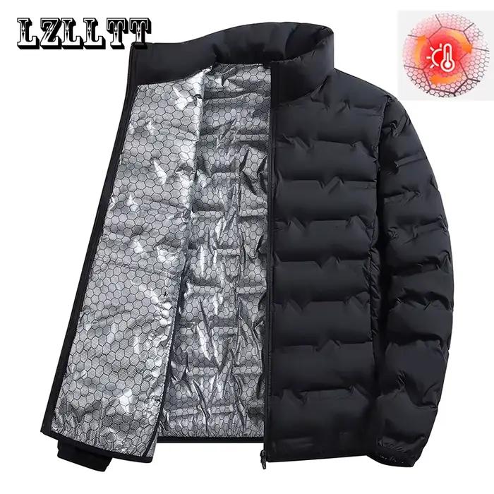 Veste LZLLTT homme décontractée imperméable polyester pour automne et hiver style moderne et confortable