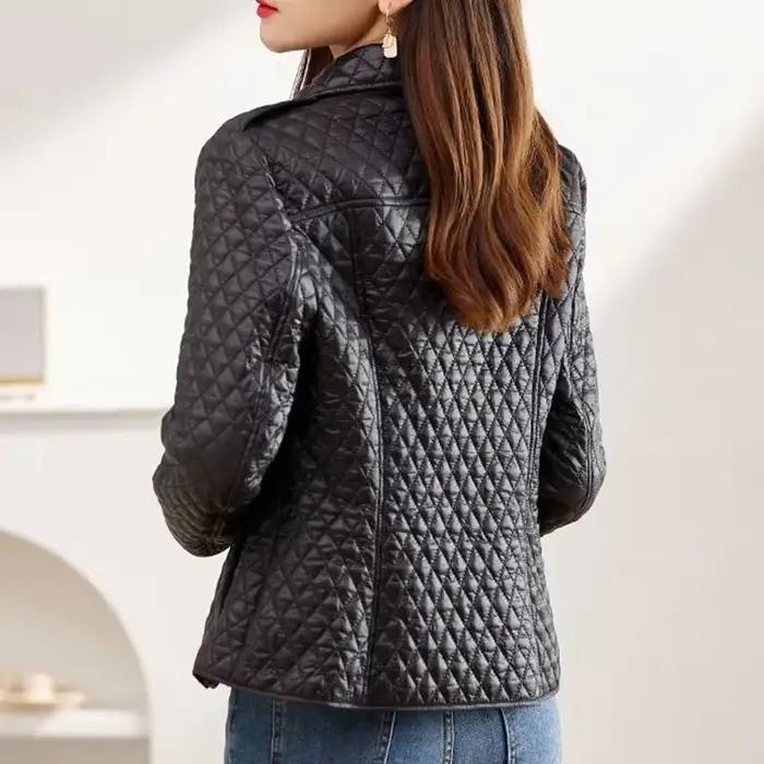 Veste légère dame Parka vérifier Demi-saison pas cher Discount hiver femmes manteau vêtements courts 2025 haute qualité en plein air chaud