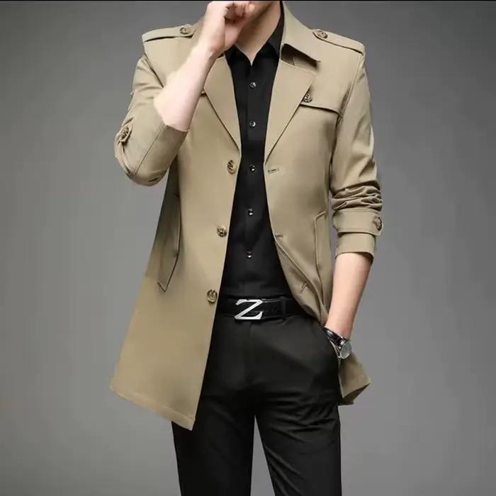 Trench-Coat pour hommes d'âge moyen