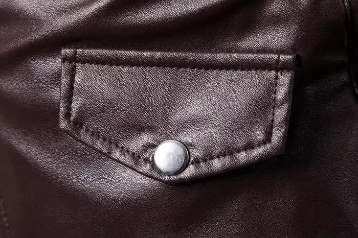 Veste en cuir pour homme