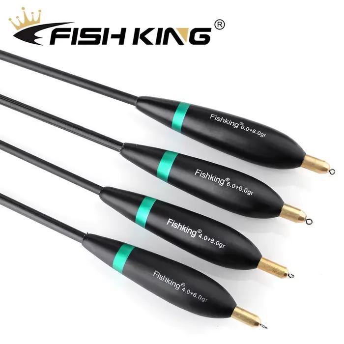 FISH KING Barguzinsky Flotteur De Sapin Taille Mixte Balsa Flotteur De Pêche Bobber Liège Bouée Verticale Carpe Matériel De Pêche 4 Pcs/Pack